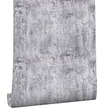 myforHD Selbstklebend Tapete Wandpapier Selbstklebende Folie 40cmX300cm Hellgrau Tapete Betonoptik Selbstklebend Klebetapete Klebefolie Beton Wandpapier für Küche
