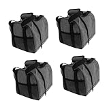 BESPORTBLE 4 Stück Bowling-Tasche Einzelkugel-Bowlingtasche Gepolsterter Ballhalter Einzelkugel Reisetasche Rucksack mit Ballhalterung Einzelball-Basketballtasche Bowlingkugeln Polyester Grey