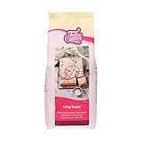 FunCakes Puderzucker, raffinierter Puderzucker von Konditorqualität, ultrafeine Textur, perfekt für die Herstellung von Buttercreme oder zum Ausrollen von Fondant, Halal., 900 g