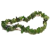 Grüne Jade Splitterarmband | Echte kleine Jade Trommelsteine als Armband für Damen und Herren | Edelstein Armschmuck und Heilstein Powerarmband