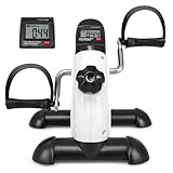 FANTASK Mini Fitnessbike Heimtrainer, Arm und Beintrainer mit verstellbarem Widerstand & LCD-Display, Mini Bike unter dem Schreibtisch, Pedaltrainer Fitnessgerät für Zuhause & Büro