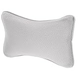 SEWOART 3D Netzstoff Badewannen Kissen Mit Saugnäpfen Ergonomisches Nackenstützkissen Für Entspannende Bäder Für Kopf Und Nackenkomfort