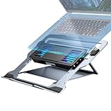 Laptop-Kühlschrank-Halterung für den Schreibtisch, Laptop-Ständer mit Kühler | verstellbarer Laptop-Kühlkörper | Noises | Computerventilator