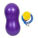 Yardwe Balancierender Yoga Ball Für Stabilitätstrainer Für Sensorisches Training Fitnessball Lila Mit Luftpumpe Ideal Für Frühkindliche Und Rehabilitation