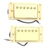 Kisangel 1 Satz Gitarren Doppelvibrations Tonabnehmer Steg Tonabnehmer Akustikgitarre Musikinstrument Tonabnehmer Ukulele Tonabnehmer Gitarrenzubehör Musikinstrumentenzubehör