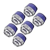 Cabilock 6 Stück Lippenbalsam Döschen aus Kunststoff mit Schraubdeckel Wiederbefüllbare Kleine Cremedosen für Lippenmaske Gesichts Augencreme Praktische Reise-make-up-behälter für