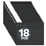 Merrynine Hängeregistratur-Ordner in Briefgröße, Papierordner, Organizer mit 1/5-geschnittenen Registern und Einsätzen, Hängeregistratur-Organizer für Büro, Schule, Zuhause, Krankenhaus, Schwarz, 18