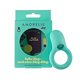 AMORELIE Joy – Vibrierender Penis-Ring Dance | Wasserfest Wiederaufladbar aus Silikon & ABS (Türkis)