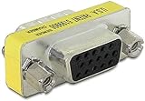 HeyNana VGA Kupplung VGA Buchse auf VGA Buchse Adapter D Sub Adapter 15Polig SVGA Gender Changer