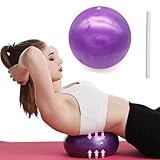 Gymnastikball Sitzball Trainingsball mit GRATIS E-BOOK inkl. Luft-Pumpe, Ball für Fitness, Yoga, Gymnastik, Core Training, für starken Rücken als Büro-Stuhl