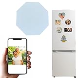 Personalisierter Fotomagnet, Personalisierte Kühlschrank-Magnete, für Zuhause, Büro, Küche, Schule, Schließfachmagnete, Geschenke zum Valentinstag und Jahrestag (H(6.5 * 6.5CM))