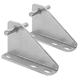 Healeved 2 Stück Kühlschranktürscharniere aus Edelstahl Ersatzscharnier für Kühlschränke und Gefrierschränke Türscharniere mit Einfachem Einbau und Langlebiger Funktion