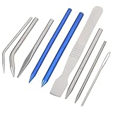 Eighosee 1 Set Nadelset, Flechtwerkzeug, Spitzenset, Schlüsselanhänger, Webnadel, Schlüsselanhänger-Zubehör, Flechtnadel, Flechtzubehör