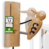 Eli® Klopfspecht für Kinder aus Holz - Klingel für Baumhaus - Spielhaus - Kinderzimmer - Haustür - Stelzenhaus - Kinderspielhaus - Glocke - Geschenk für Jungen und Mädchen (Klopfspecht)