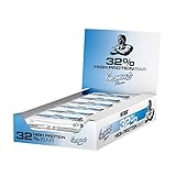 WEIDER 32% Protein Riegel, leckerer Eiweißriegel mit zartem Schokoladenüberzug, hoher Proteingehalt, Energieriegel, Muskelaufbau Snack, Coconut, 12 x 60 g