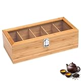 ACAREY Teebox Für Teebeutel Aufbewahrung 3 Schicht tee Aufbewahrung Box Aus Holz, Teebeutel Organizer, Teeaufbewahrungsboxen, Teebeutelbox, Teebehälter, Teeaufbewahrung Für Teeliebhaber (A)