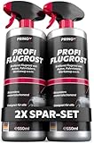 Prinox Profi Flugrostentferner Spray 2 x 550ml - Entfernt hartnäckigen Flugrost & Industriestaub - Lackreiniger für Autolack & Felgen mit hoher Reinigungsleistung zum Entfernen von Flugrost