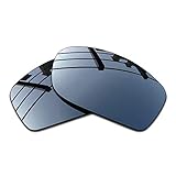 SEEABLE Premium polarisierte Spiegel-Ersatzgläser für Oakley Splinter Sonnenbrille, Herren, Black Chrome Mirror, 0