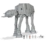 Star Wars Micro Galaxy Squadron SWJ0170 - at-at, offizielles 25cm Fahrzeug mit Licht, Sound und Figuren
