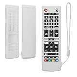 kwmobile Hülle Fernbedienung kompatibel mit LG Smart TV AKB Hülle - Silikon Case für TV Zubehör in Weiß