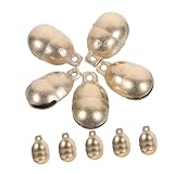 ULTECHNOVO 10 Stück Teiliges Kleine Kupfer Glocken für Haustierhalsbänder Verschleißfest Lauter Robustes DIY Zubehör für Katzen und Hundehalsbänder Langlebig und Rostfrei