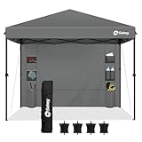 Sekey One-Touch Pop Up Pavillon 3x3 Wasserdicht Stabil Winterfest, Faltpavillon 3x3m mit Verdickten Röhren, Partyzelt Pavillion Klappbar für Camping Festival Party