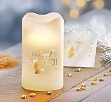 Kopp, Rottenburg Geschenkset LED-Echtwachskerze Engel