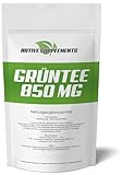Grün Tee Extrakt Kapseln | 850mg Grüntee pro Kapsel | Grüner Tee Hochdosiert | 100% Preis-Leistung | Green Tea Capsules | Exclusive Qualität (300 Stück MULTI Rabatt)