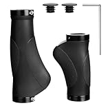 Lenkergriffe Fahrrad, Fahrradgriffe Ergonomisch, Rutschfester Fahrrad Griffe, Zwei Seiten Lock-On Design Fahrrad Lenker Griffe Für 22,2 Mm Mountainbike, Rennrad Lenker Griffe