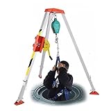 Notfall-Rettungsstrecker-Set, tragbarer Aluminium-Rettungsständer für enge Räume, selbstsichernde Feuersicherheitsstange, einziehbare Fallschutzausrüstung