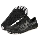 Barfußschuhe Damen Herren Wasserschuhe, Schnell Trocknend Badeschuhe Atmungsaktiv Zehenschuhe Leicht Fitnessschuhe rutschfeste Traillaufschuhe