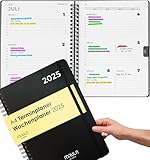 Terminplaner 2025 - Kalender 2025 A4 - Wochenplaner 2025 für mehr Organisation - Terminkalender 2025 mit Feiertagen - Minimalistischer Planer 2025 - Wochenkalender 2025 - Taschenkalender 2025 A4