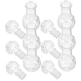 Mipcase 6 Stück Probeflasche Einzigartige Whiskykaraffe Dekanter Für Kristalllikör Weindekanter, Luftsprudler, Karaffe Kreative Weinflasche Whiskygefäß Transparent Glas