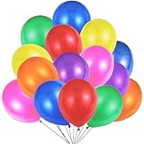 Mehrfarbige Luftballons Bunt Helium, Ballon Bunte Latex 30 cm Partyballon Deko Bunte 2,8g Dekoration fur Geburtstags - 50 stk