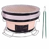 PNAJFUEL Bbq-Grill Einfacher Lehmofen Haushalt Töpferware Rundgrill Holzkohlegrillkindoor Alter Kohleofen/Type1