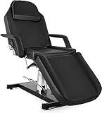 TactFire Hydraulische Kosmetikliege Therapieliege Massageliege Tattooliege Gesichtsbett Massagetisch,Schwarz