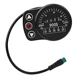 KT900S Elektrisches Anzeigegerät für Fahrräder mit intelligenten Funktionen und 19 LED-Geschwindigkeitsanzeigen für (5-polige wasserdichte Schnittstelle)