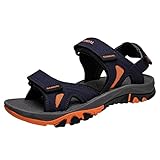 SRZYMJ Herren Sandalen Dunkelblau Herren Damen Sandalen Bequem Atmungsaktiv Outdoor Sport Trekking & Wandersandalen Sandalen Vorne Geschlossen Damen Wasserdichte Laufschuhe Herren Hausschuh Herren 39
