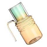 KICHOUSE 1 Satz Glaskaraffe aus Borosilikatglas mit Multifunktionalem Deckel Wasserkrug Set für Saft Tee Milch für Zuhause Partys und Veranstaltungen