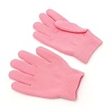 Healeved 1 Paar Handschuhe aufhellen waschbare fußleisten flexible Handschuhe für ätherische Öle Gel-Handschuhe feuchtigkeitsspendende Handschuhe Spa-Handschuhe Kosmetik ätherisches Öl Rosa