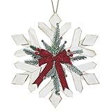 Weihnachtsschild für Haustür, Weihnachtskranz Türkranz, Schneeflockenschleife Willkommenskranz, Haustürschild Heimdekoration, Outdoor-Kranz aus Holz, Weihnachtsdekorationen