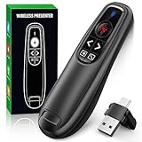 ZRZLMVP Presenter USB C mit Pointer, Kabellose 2.4 GHz Pointer für Präsentationen, Powerpoint Fernbedienung via Typ C & USB-Empfänger, Präsentationsfernbedienung for Mac, Wins, PC, Linux, Android