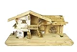 Woidwerk Manufaktur Weihnachtskrippe Krippe Krippenstall (W27) Weihnachten Weihnachtskrippen Krippenfiguren Tischkrippe