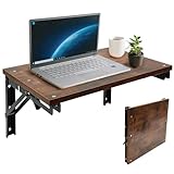 CASDUCT Wandklapptisch Klapptisch Wandmontage,42 * 30cm Holz Wandtisch Klappbar,Geeignet für Wohnzimmer, Schlafzimmer, Waschküche, Küche, Garage, Platz Sparen
