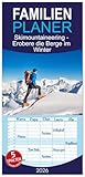 Familienplaner 2026 - Skimountaineering - Erobere die Berge im Winter mit 5 Spalten (Wandkalender, 21 cm x 45 cm), CALVENDO: Gipfelstürmer im Pulverschnee (CALVENDO Sport)