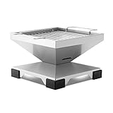 THÜROS T1 Edelstahl Holzkohle Camping Tischgrill