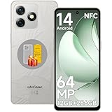 Ulefone Note 18 Pro Smartphone Ohne Vertrag, 12GB+256GB Android 14, Octa Core 64MP+50MP Dual Kamera 5450mAh 18W 6,78' FHD+ 2.4K 90Hz Handy 4G Dual SIM Fingerabdruck ID NFC 2 Jahre Garantie - Grau