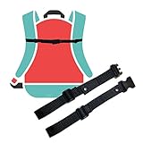 GURTIES Brustgurt für Rucksack, Schulranzen, Schulrucksack, verstellbar, als Ersatz, zum Nachrüsten, Kinder und Erwachsene, Made in Germany (schwarz)
