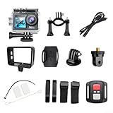 BlissfulAbode 5K wasserdichte Action-Kamera mit Dual-Touch- und Front-LCD-Bildschirmen, externer Mikrofon-Unterstützung, erweiterter Konnektivität und mehreren Modi