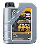 LIQUI MOLY Top Tec 6200 0W-20 | 1 L | Synthesetechnologie Motoröl | Art.-Nr.: 20780, farblos